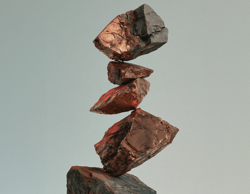 Copper stones